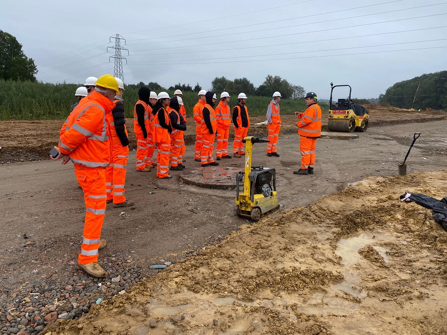 Building students inspired with STEM skills on visit to building site