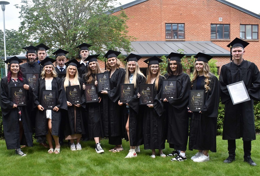 1The class of 2024 - all hairdressers and barbers graduate from the Fellowship of British Hairdressers finishing school