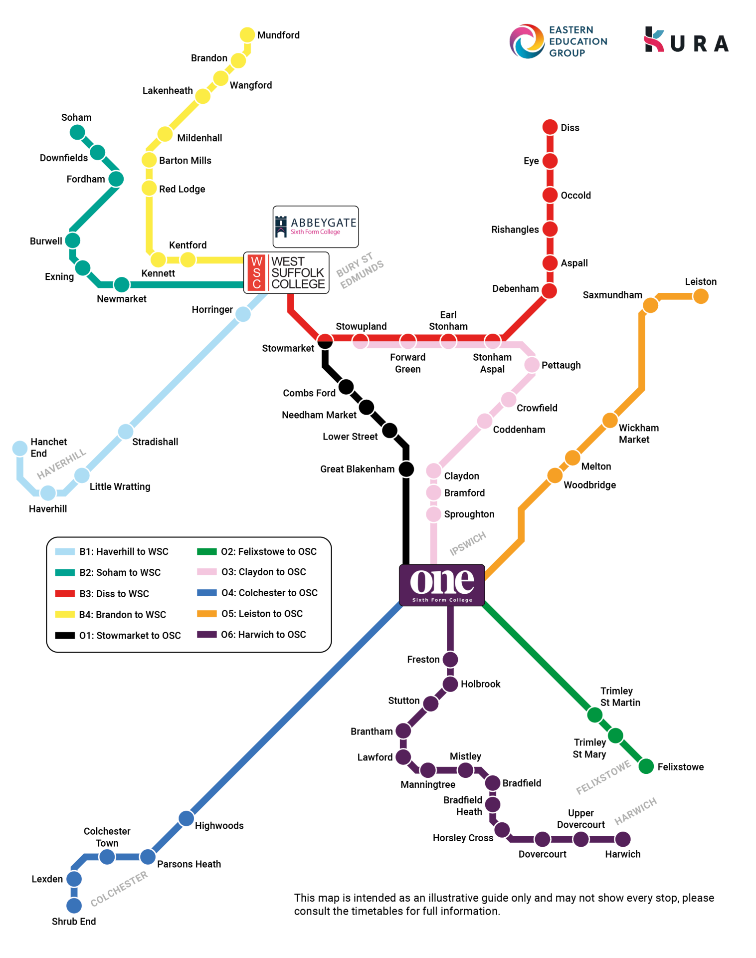 eeg routes map