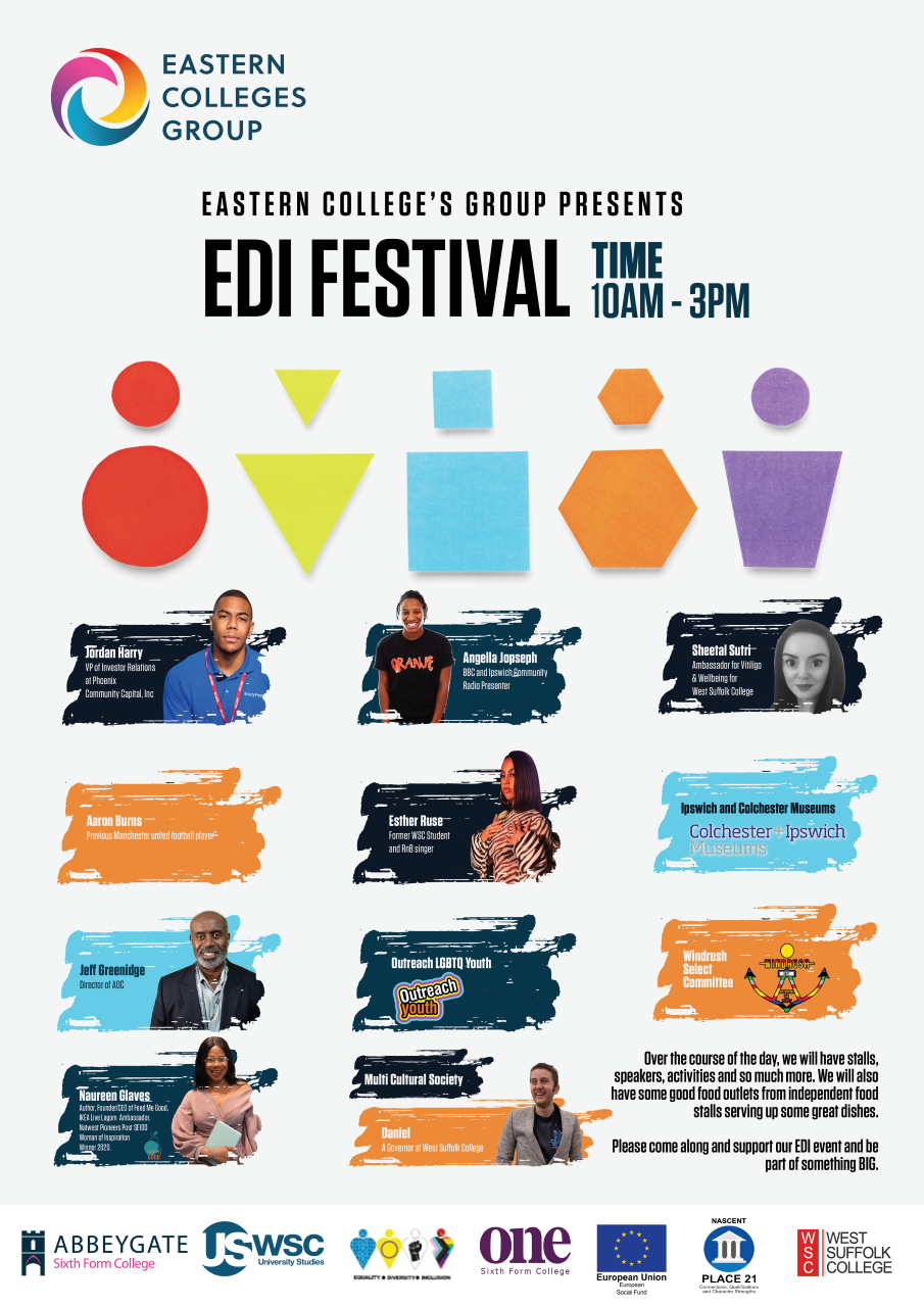 equality, doversity and inclusion festival poster 2022