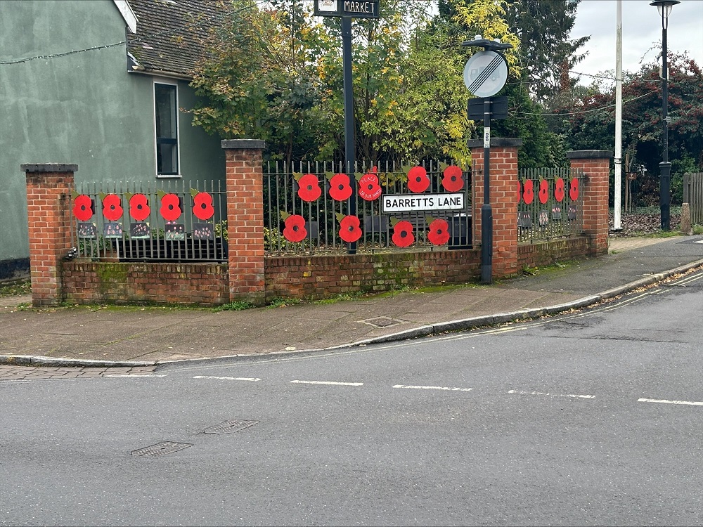 Bosmere Primary School and West Suffolk College reunite for 2024 display of remembrance